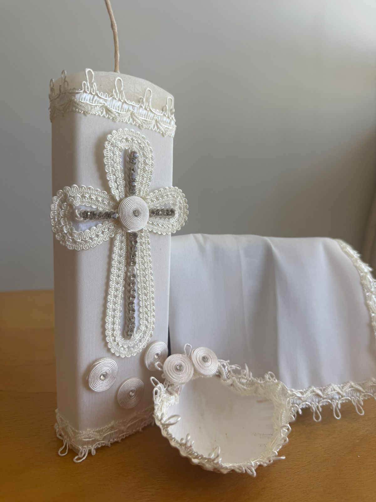 KIT de Vela Bautizo #2 Perla Niño Bebe