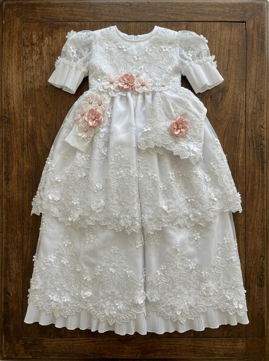 Ropon Desmontable 360 + Kit Bautizo Niña Bebe