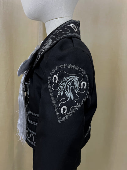 Traje Charro Mariachi Tafetan Caballo Niño Bebe