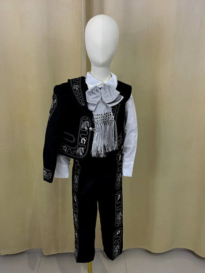 Traje Charro Mariachi Tafetan Caballo Niño Bebe