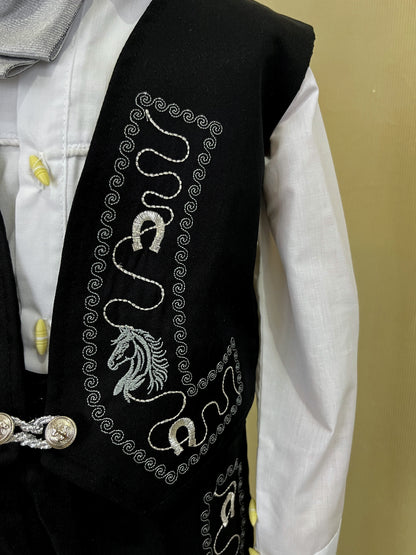 Traje Charro Mariachi Tafetan Caballo Niño Bebe
