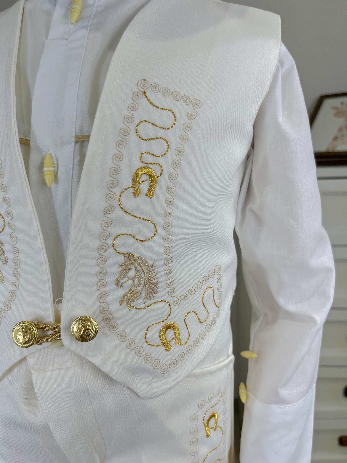 Traje Charro Mariachi Tafetan Caballo Niño Bebe