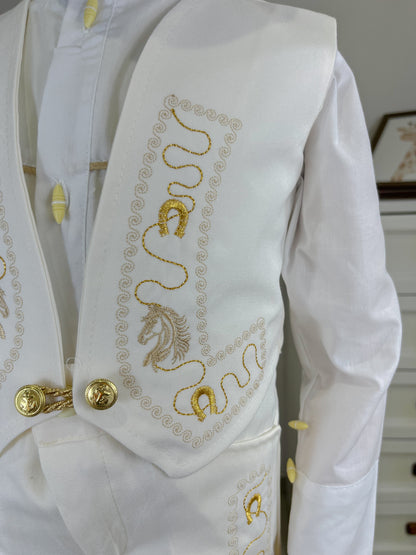 Traje Charro Mariachi Tafetan Caballo Niño Bebe