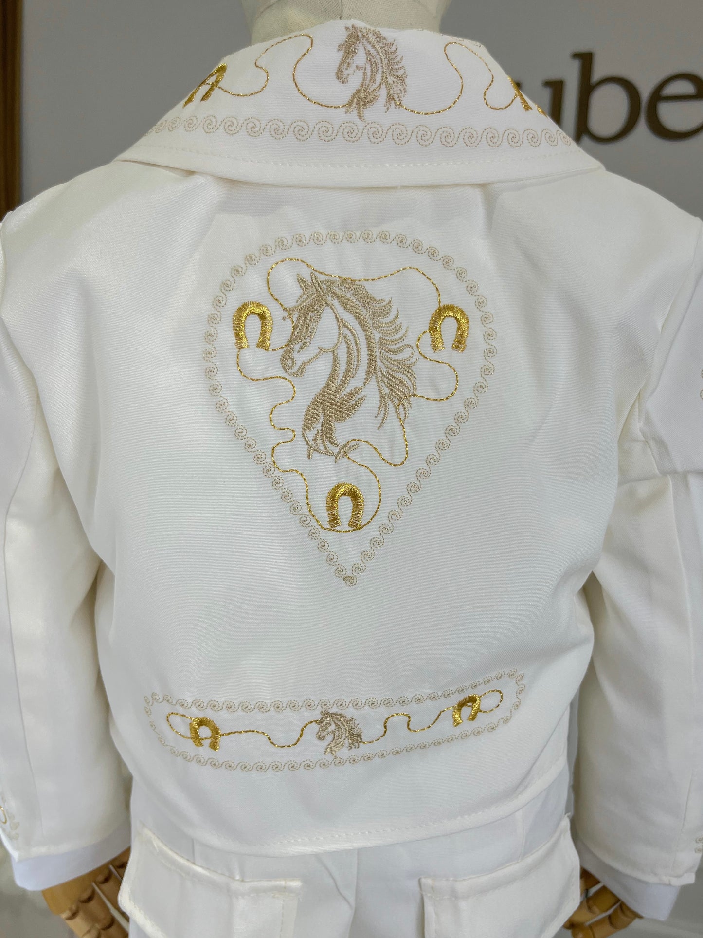 Traje Charro Mariachi Tafetan Caballo Niño Bebe