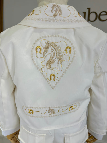 Traje Charro Mariachi Tafetan Caballo Niño Bebe