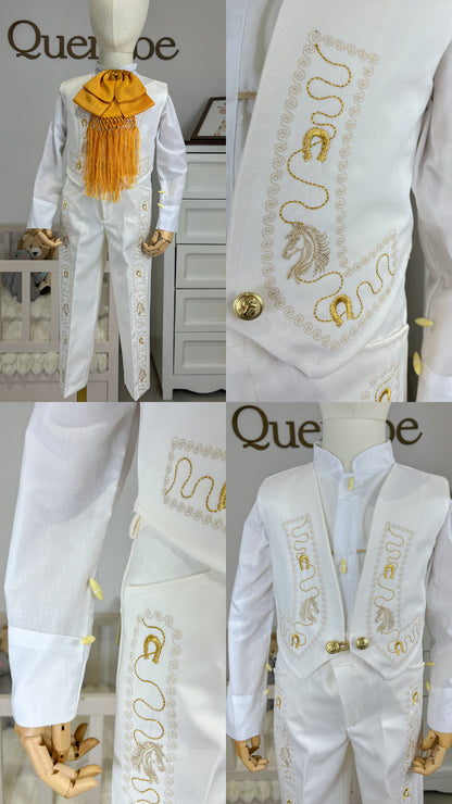 Traje Charro Mariachi Tafetan Caballo Niño Bebe