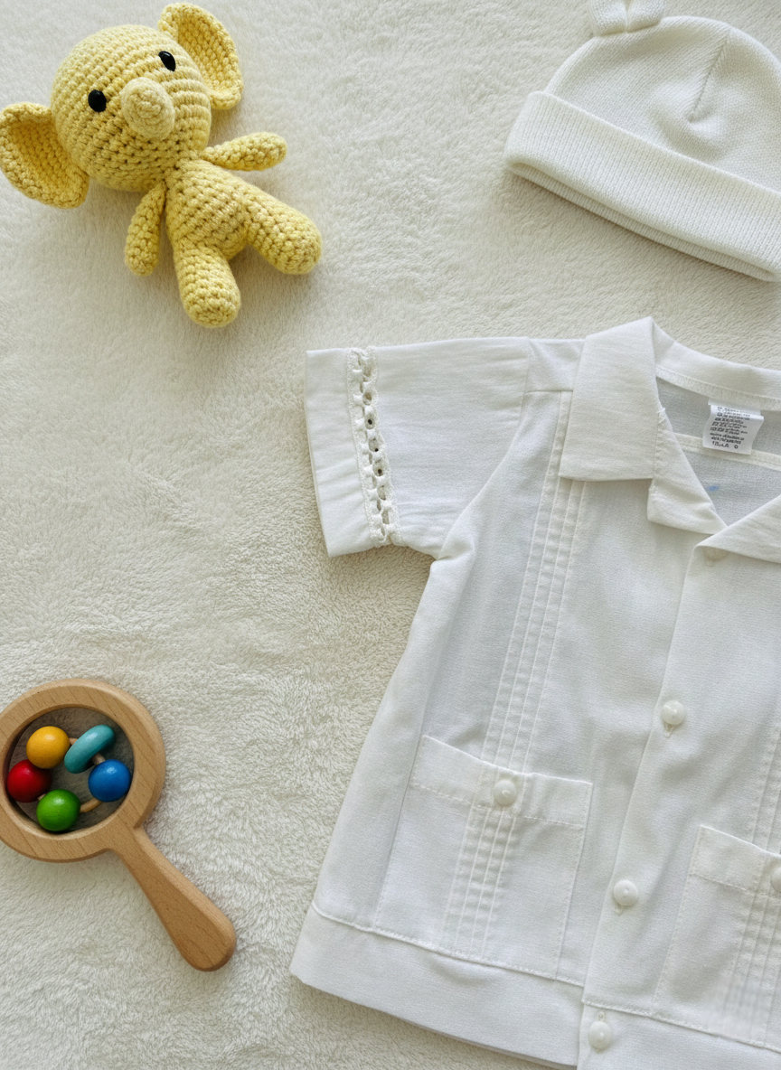 Conjunto Guayabera 53 sotach Niño Bebe