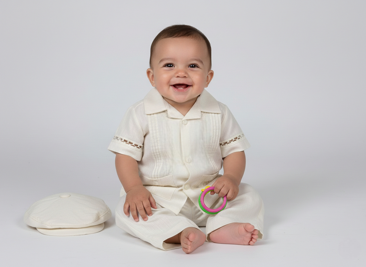 Conjunto Guayabera 53 sotach Niño Bebe