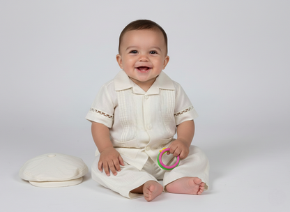 Conjunto Guayabera 53 sotach Niño Bebe
