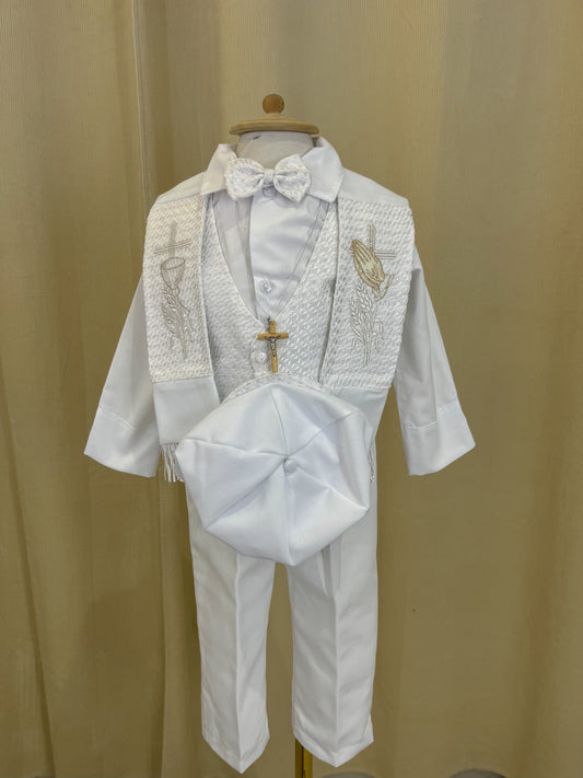 Conjunto Traje Formal con Estola 80-3 Niño Bebe