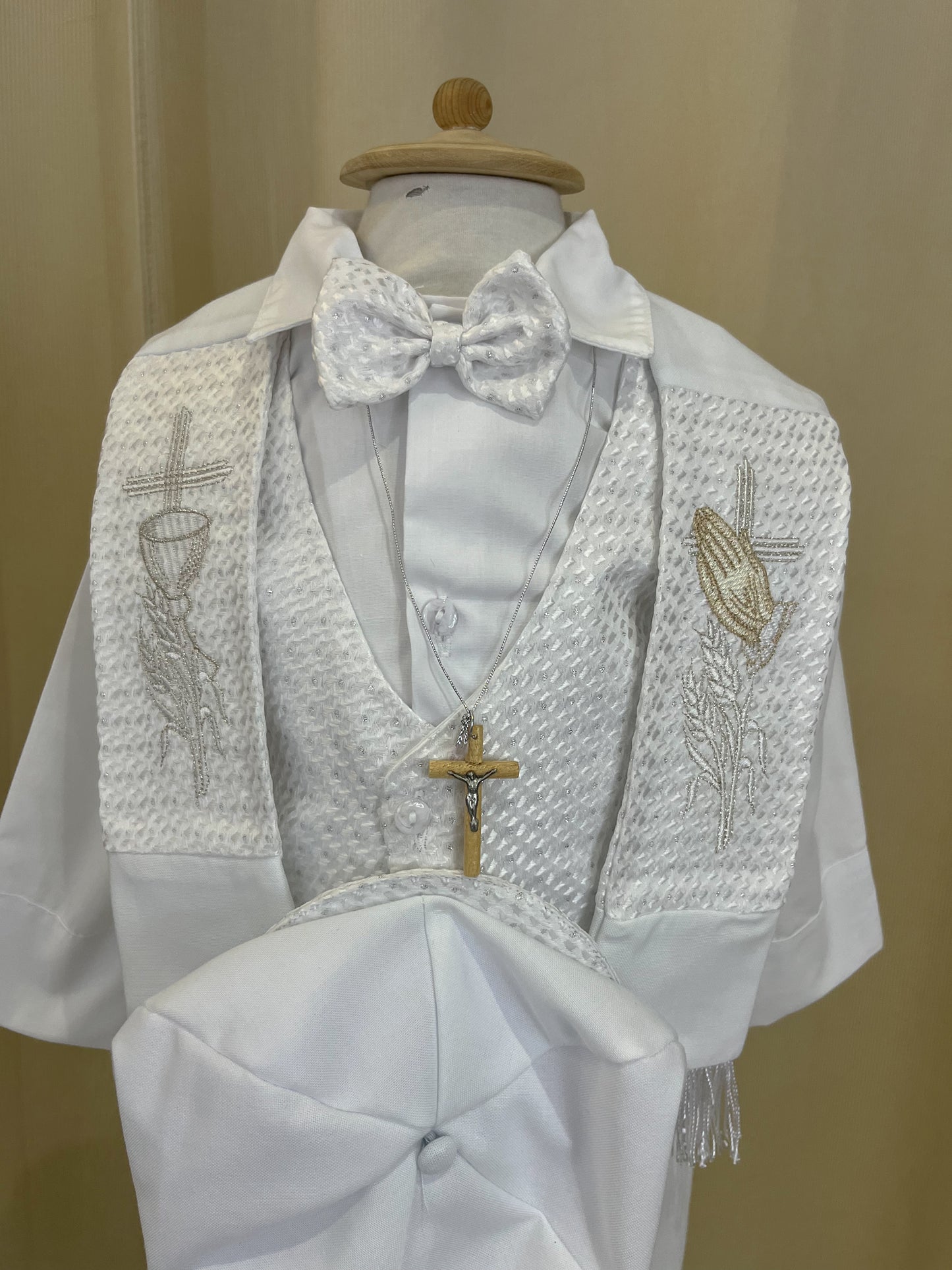 Conjunto Traje Formal con Estola 80-3 Niño Bebe