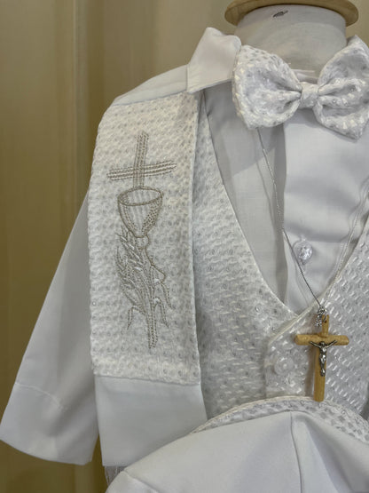 Conjunto Traje Formal con Estola 80-3 Niño Bebe
