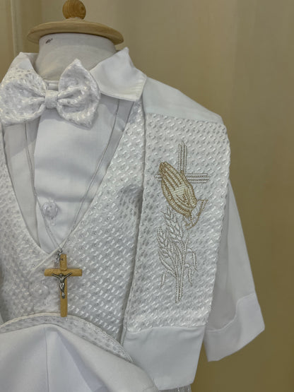 Conjunto Traje Formal con Estola 80-3 Niño Bebe