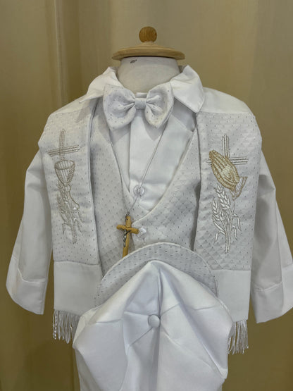Conjunto Traje Formal con Estola 80-3 Niño Bebe