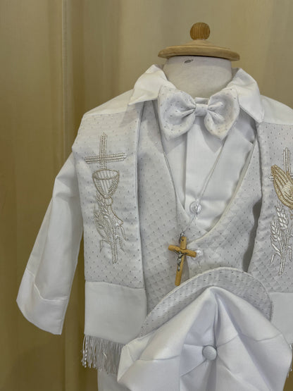 Conjunto Traje Formal con Estola 80-3 Niño Bebe