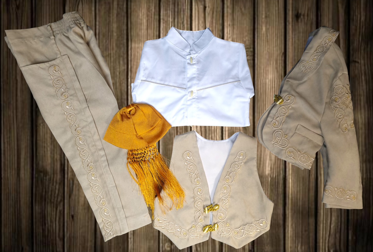 Traje Charro Mariachi Gamuza Niño Bebe
