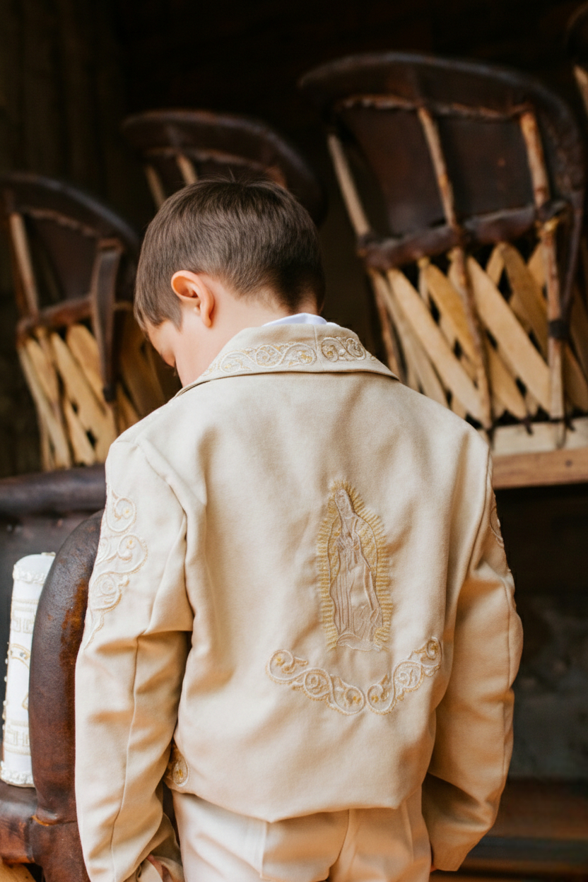 Traje Charro Mariachi Gamuza Niño Bebe