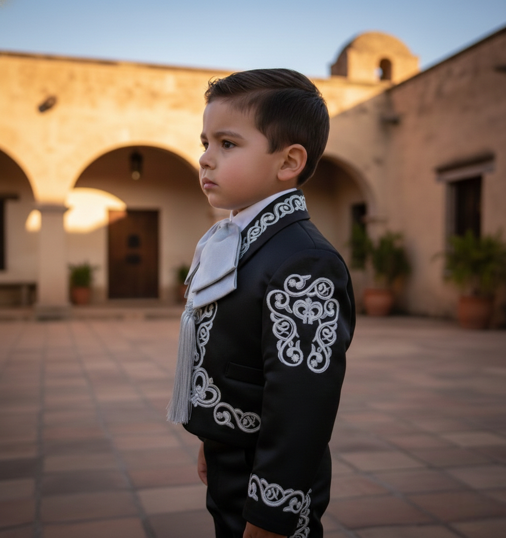 Traje Charro Mariachi Tafetan Niño bebe