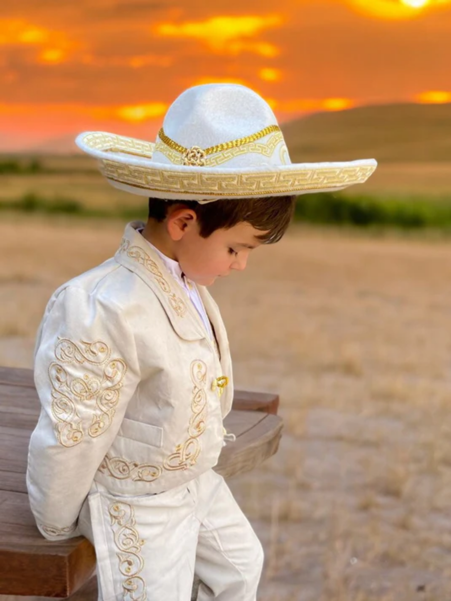 Traje Charro Mariachi Gamuza Niño Bebe