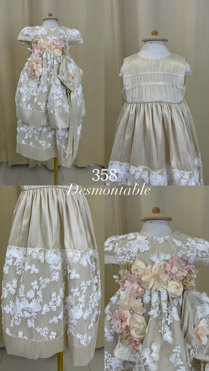 Ropon Desmontable 358 + Kit Bautizo Niña Bebe