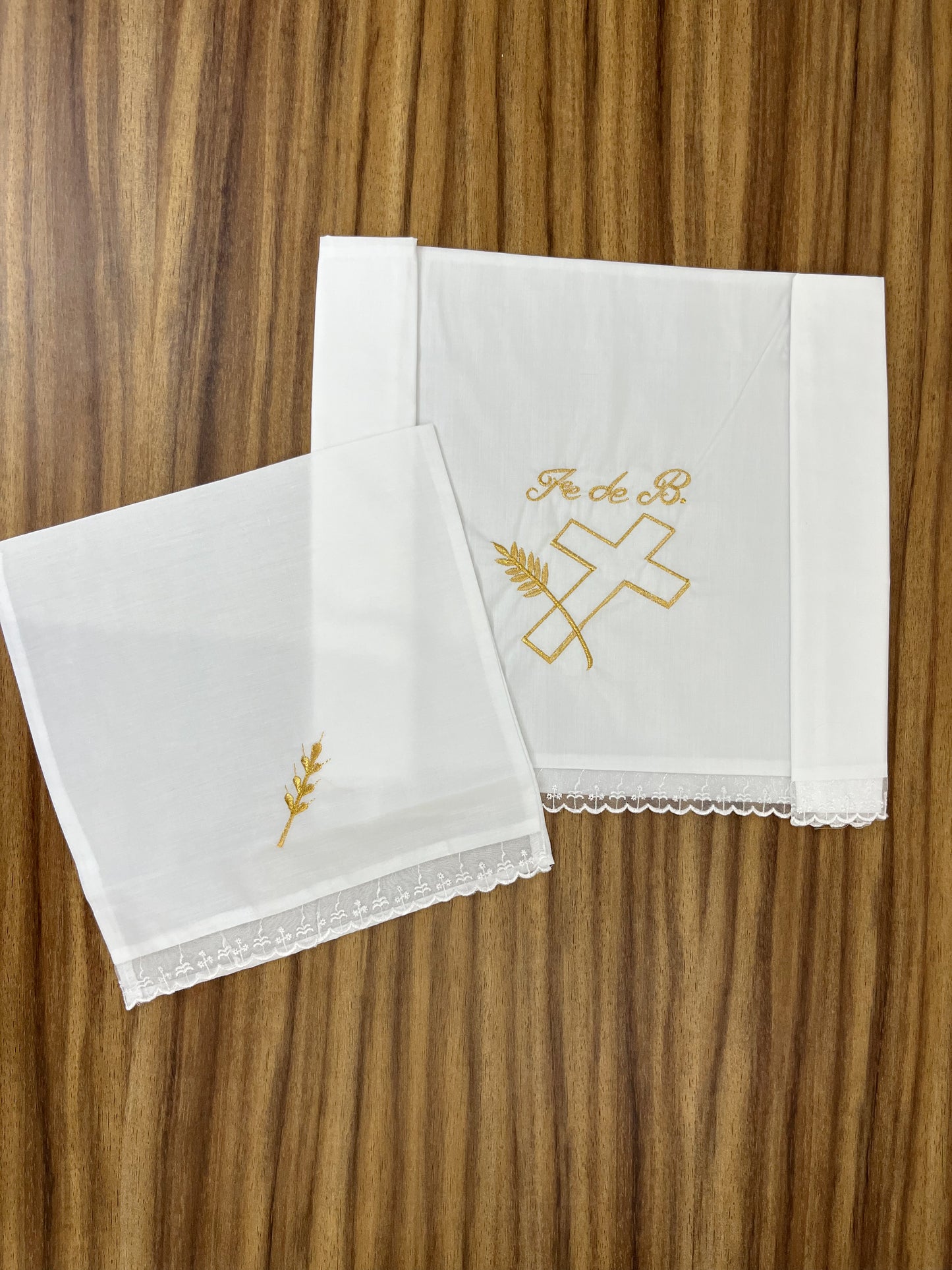 Sabana Bordada con Funda Bautizo Bebe