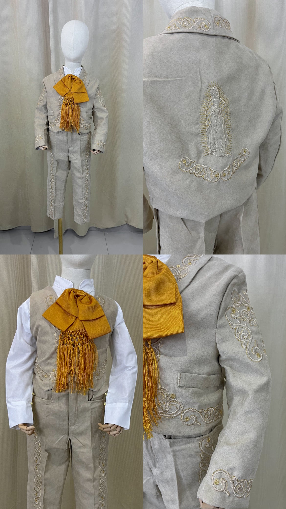 Traje Charro Mariachi Gamuza Niño Bebe