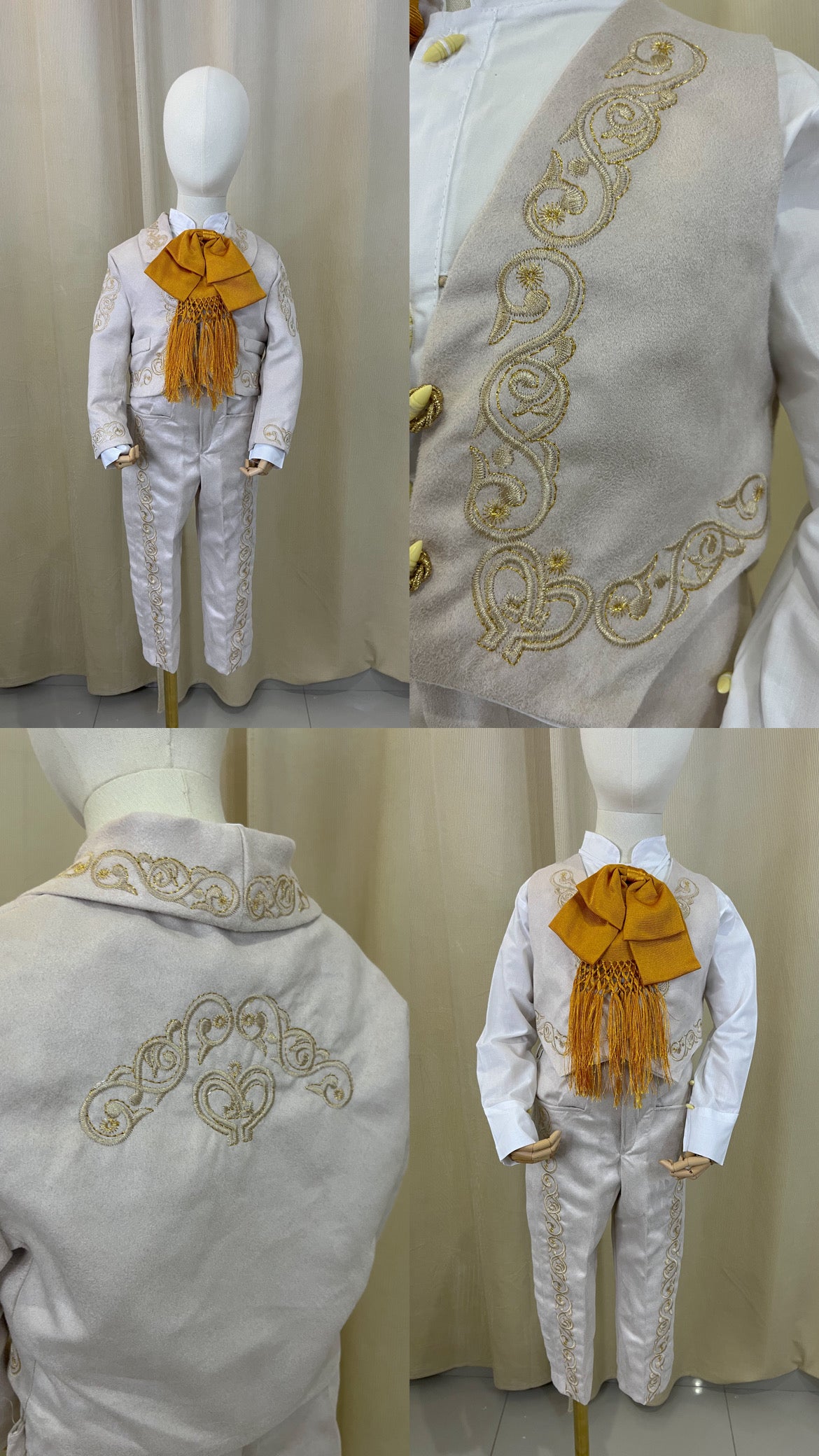 Traje Charro Mariachi Gamuza Niño Bebe