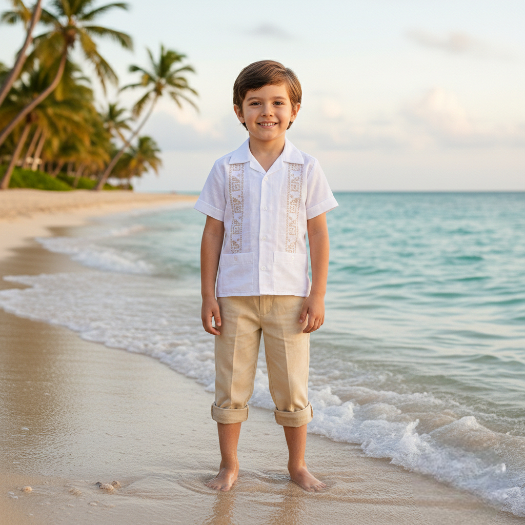 Conjunto Guayabera 115 Niño Bebe