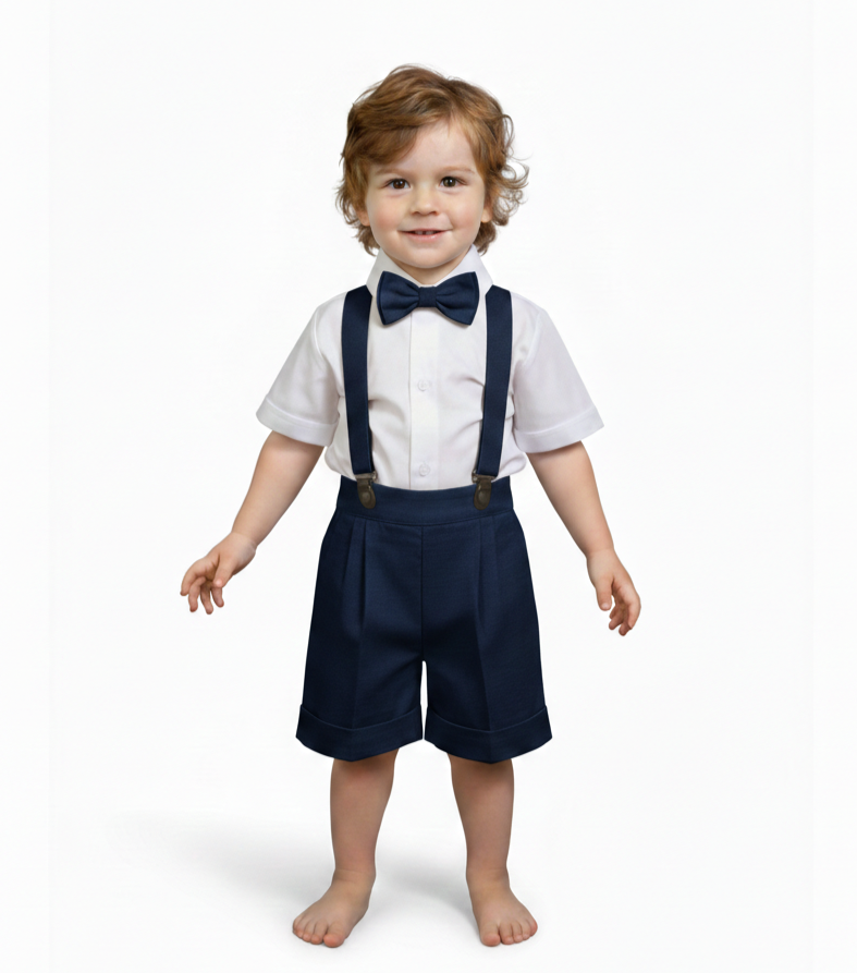 Conjunto Traje Tirantes Formal 117 Short Niño bebe