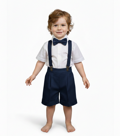 Conjunto Traje Tirantes Formal 117 Short Niño bebe