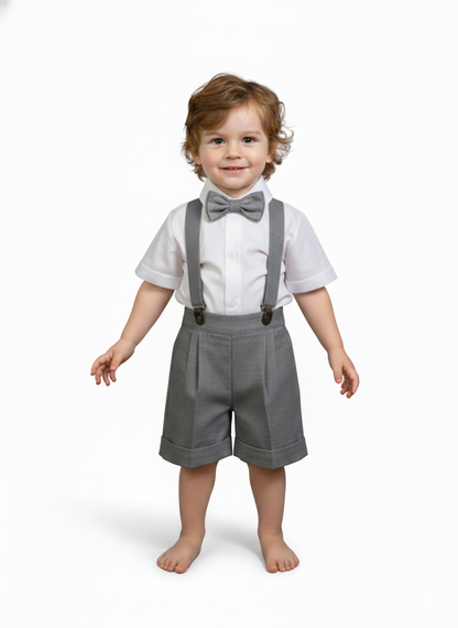 Conjunto Traje Tirantes Formal 117 Short Niño bebe