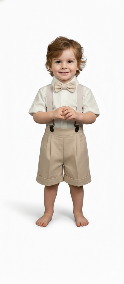 Conjunto Traje Tirantes Formal 117 Short Niño bebe