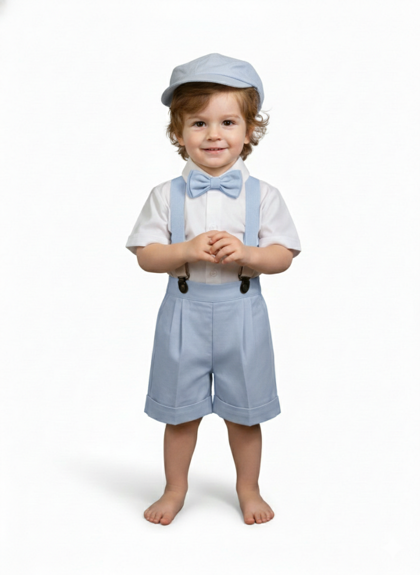 Conjunto Traje Tirantes Formal 117 Short Niño bebe