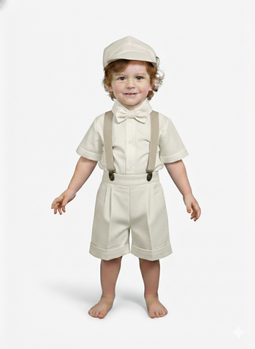 Conjunto Traje Tirantes Formal 117 Short Niño bebe