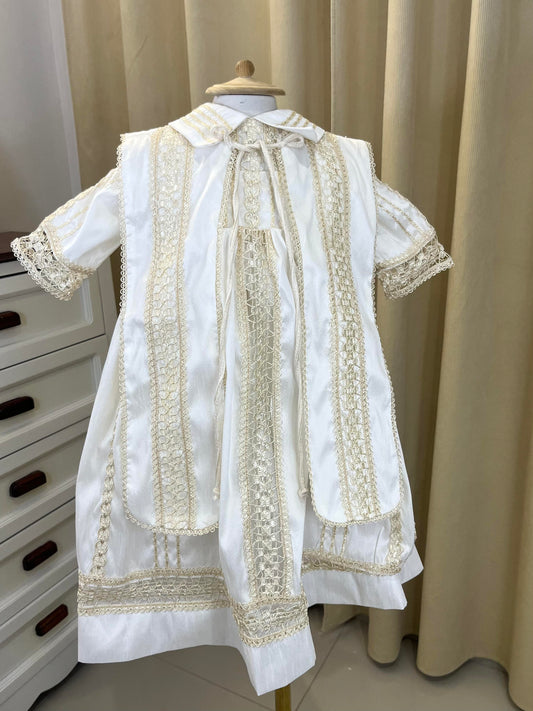 Ropon Bombacho Faldon Q005 Monaguillo +KIT bautizo Niño Bebe