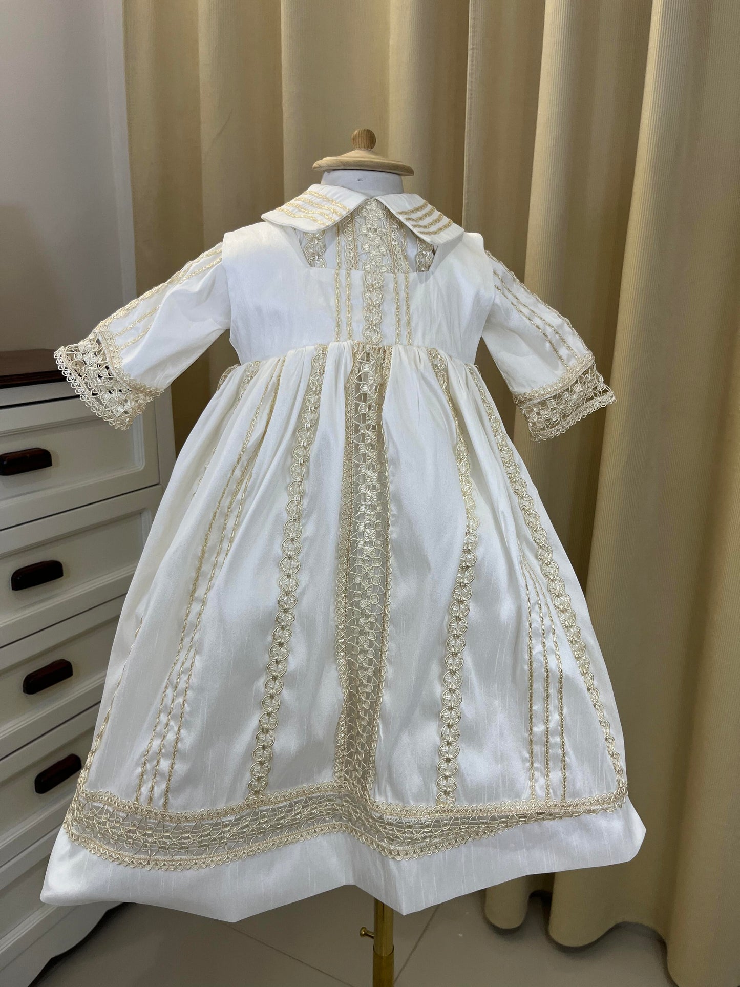 Ropon Bombacho Faldon Q005 Monaguillo +KIT bautizo Niño Bebe