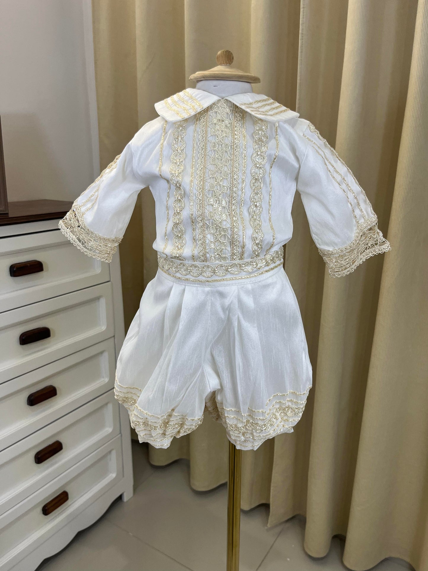 Ropon Bombacho Faldon Q005 Monaguillo +KIT bautizo Niño Bebe
