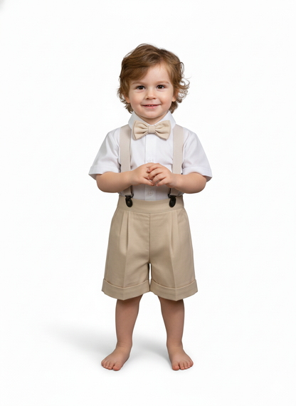 Conjunto Traje Tirantes Formal 117 Short Niño bebe
