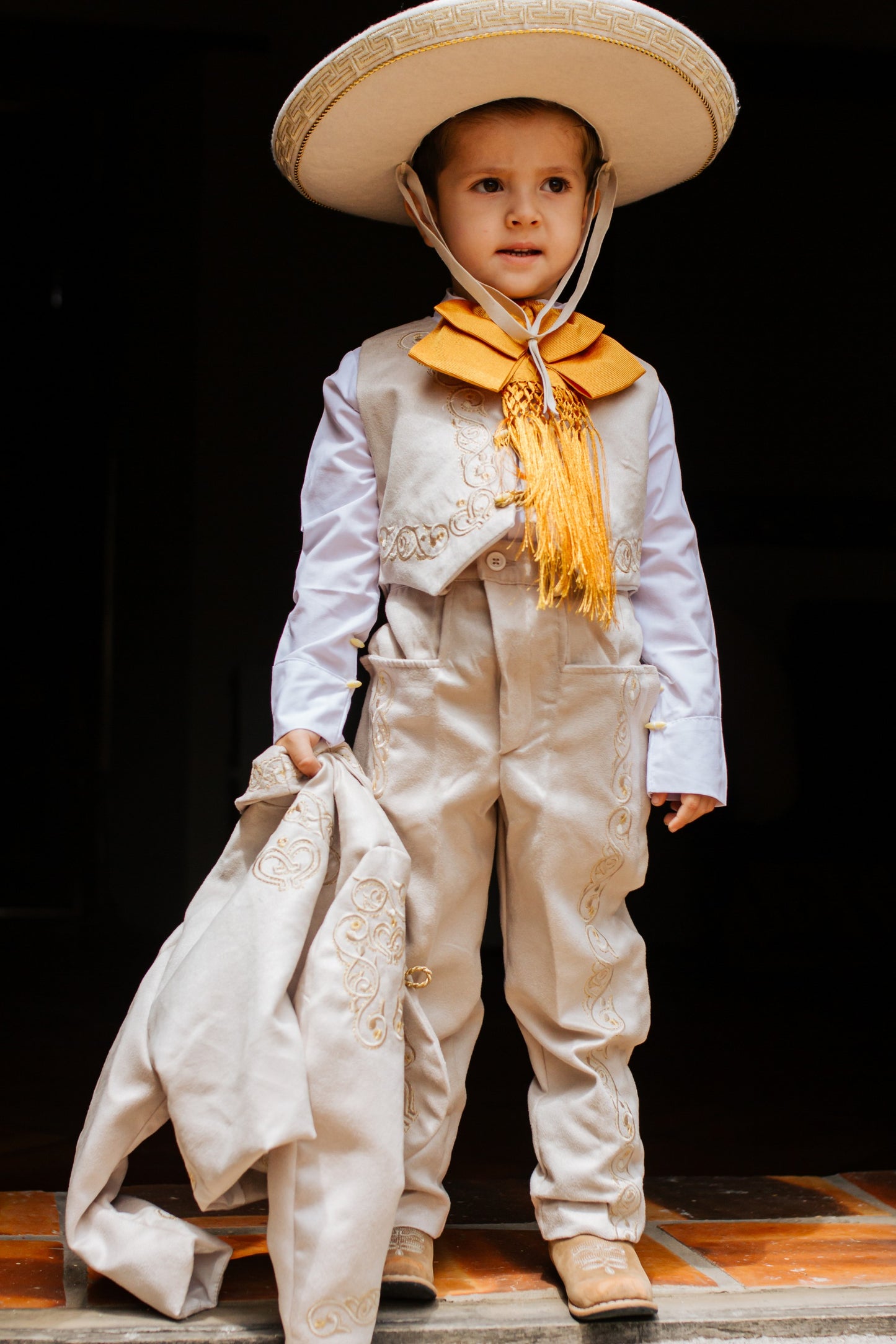 Traje Charro Mariachi Gamuza Niño Bebe