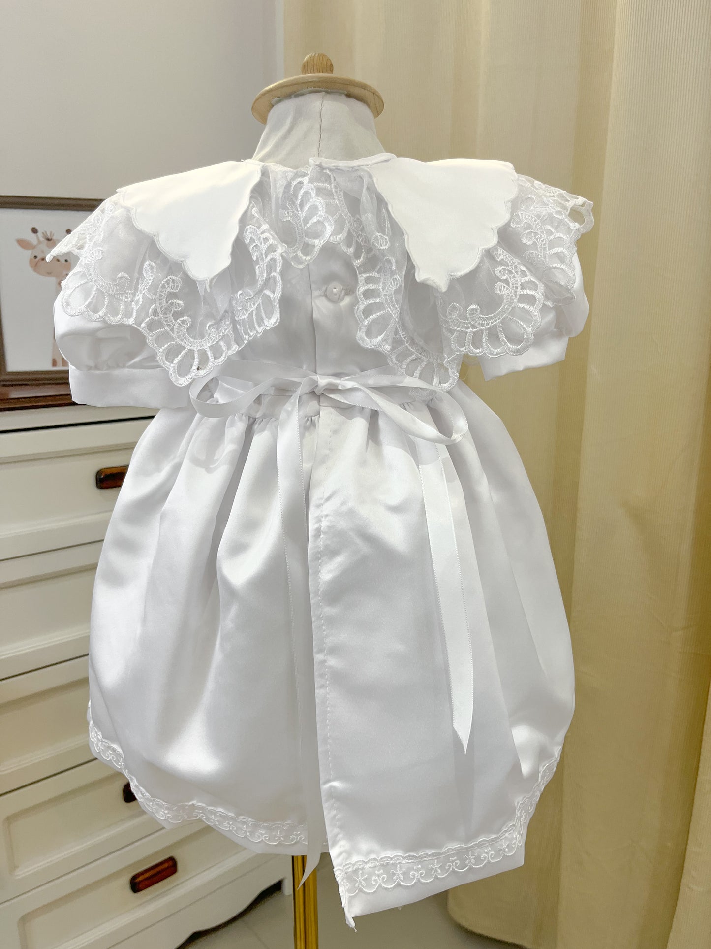 Vestido Batita Ropon Mi Bautizo Niña Bebe