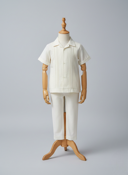 Conjunto Guayabera 107 Manta niño bebe