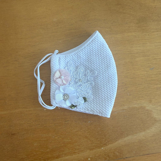 Cubrebocas Lavable Tergal con Adorno Niña