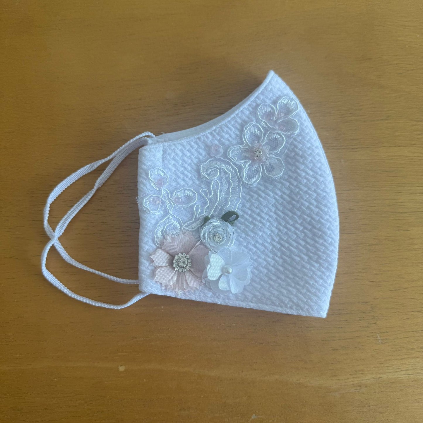 Cubrebocas Lavable Tergal con Adorno Niña