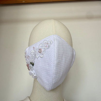 Cubrebocas Lavable Tergal con Adorno Niña