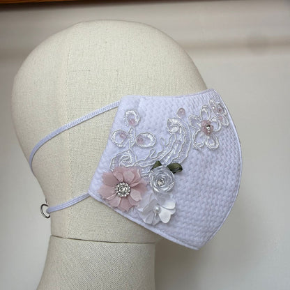 Cubrebocas Lavable Tergal con Adorno Niña