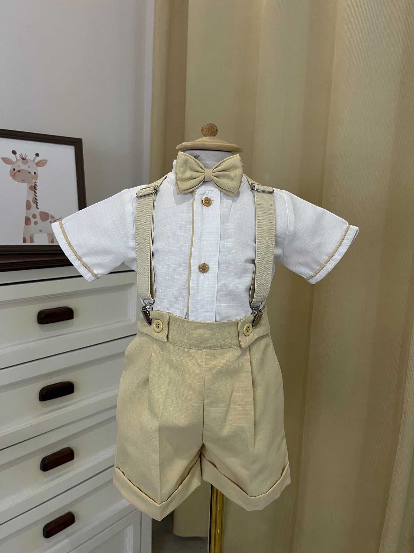 Conjunto Traje Tirantes Formal 534 Short Niño bebe
