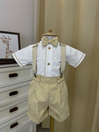 Conjunto Traje Tirantes Formal 534 Short Niño bebe