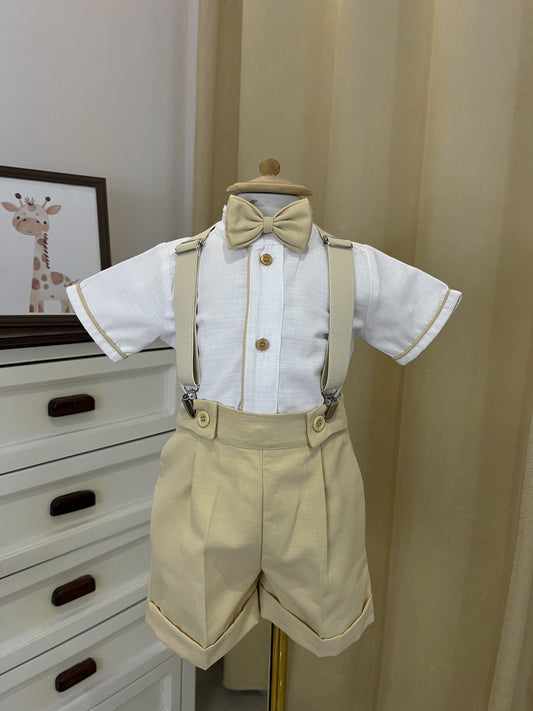 Conjunto Traje Tirantes Formal 534 Short Niño bebe