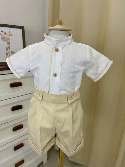 Conjunto Traje Tirantes Formal 534 Short Niño bebe