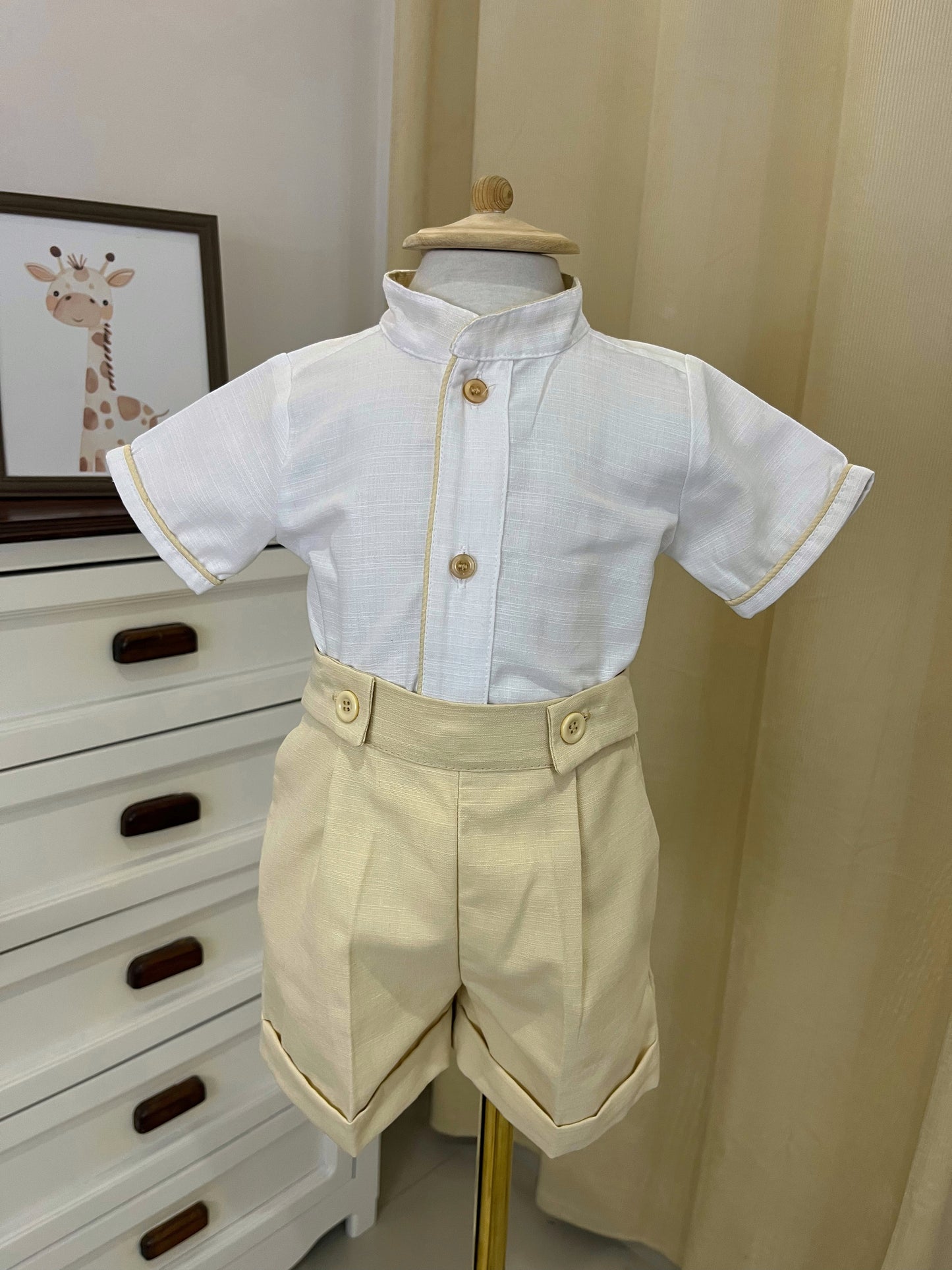 Conjunto Traje Tirantes Formal 534 Short Niño bebe